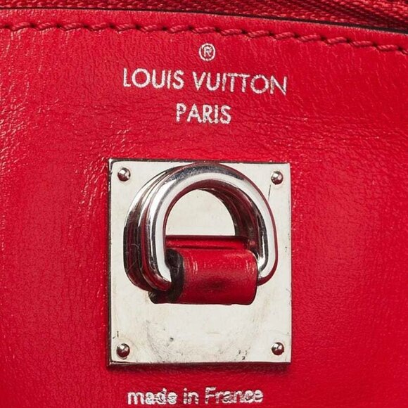 Louis Vuitton Red Smooth Leather City Steamer Mini Bag - Picture 6 of 12